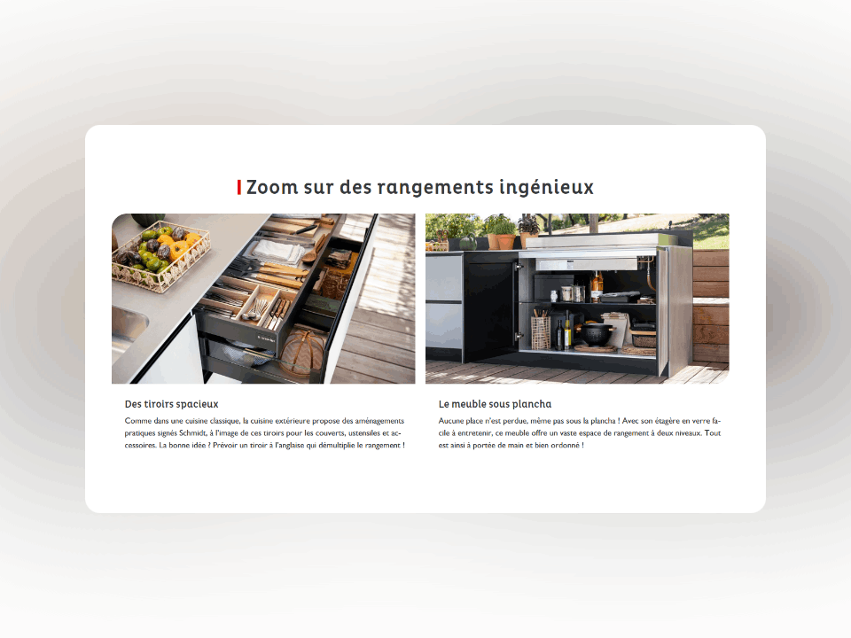 Cuisine d'extérieure (module) - SCHMIDT